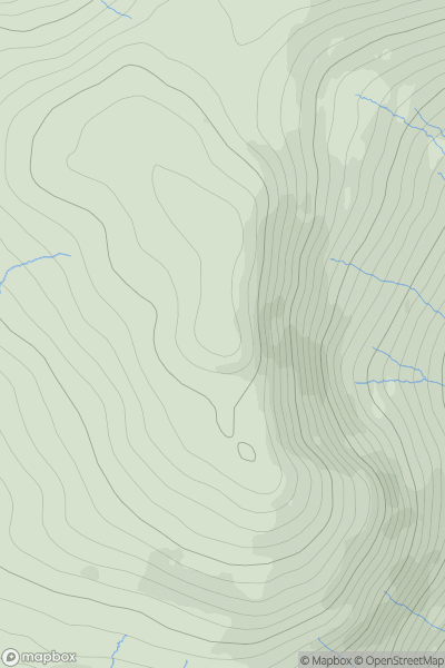 Thumbnail image for Glas Bheinn [Morvern and Kingairloch] showing contour plot for surrounding peak